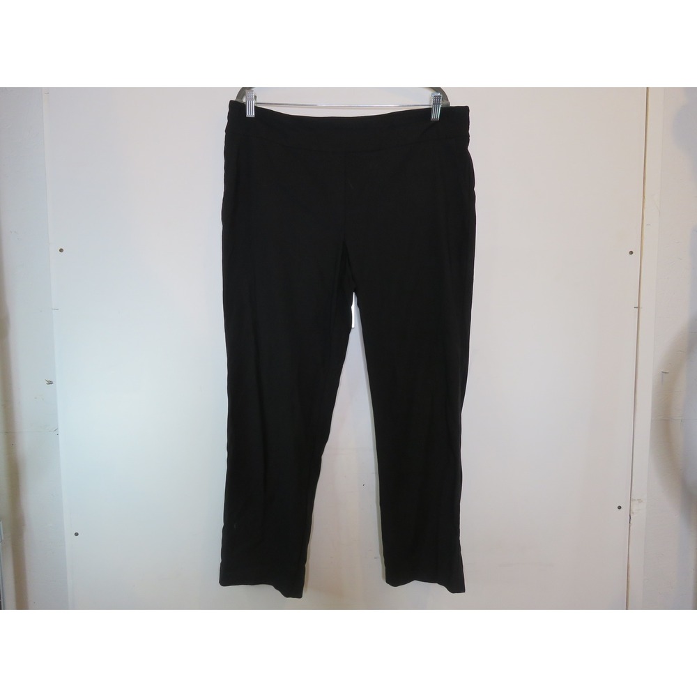 Hilary Radley Pants Women's 2XL Black Regular Fit Straight Leg Dark Wash Classic